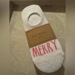 NWT Rae Dunn Christmas 6pack ankle socks